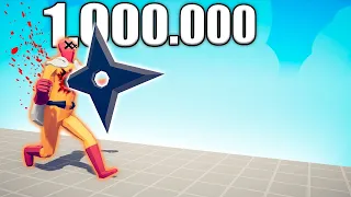 1.000.000 DAMAGE SHURIKEN vs UNITS - TABS | Totally Accurate Battle Simulator 2024