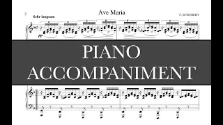 Ave Maria (Schubert) -  F Major Piano Accompaniment - Karaoke