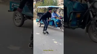 Ladki crash kha gya😁 #brotherskating #skating #skater #murshidabad #girlreaction #india #balurghat