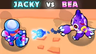 JACKY vs BEA | 1 vs 1 | 26 Tests | Best Brawler in Brawl Stars?