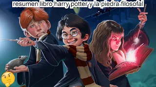 RESUMEN HARRY POTTER Y LA PIEDRA FILOSOFAL (LIBRO)