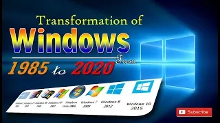 Transformation of Windows from 1985 to 2020