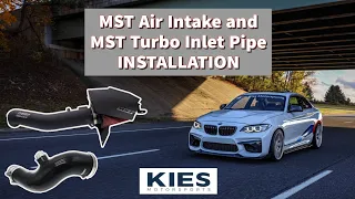 BMW N55 M235i gets MST Air Intake and MST Turbo Inlet Pipe from Kies Motorsports!!