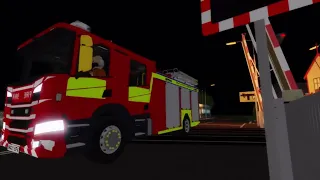 *Hangman, Cancelled Closure For a Fire Engine, No Trains* Kemmeridge Station Level Crossing - Roblox