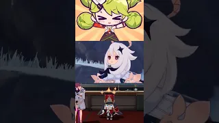 Ai-chan vs Paimon vs Pom-Pom #shorts #honkaiimpact3rd #genshinimpact #honkaistarrail