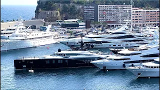 OKTO 66.4m STEALTH SUPERYACHT Full Docking Maneuver, Monaco Marina @emmansvlogfr