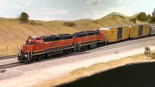A “threesome” on the BNSF tonight!
