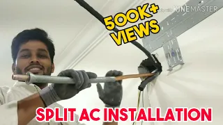 How to install (A/C) split unit  indoor |ductless mini split AC | Gree mini split AC | Venus tech ||