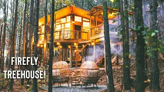 TREEHOUSE w/ A Swinging Bridge Full Tour! | My Favorite Treehouse Airbnb