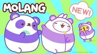 Molang - Hug The Panda ! |  More @MolangCartoon ⬇️ ⬇️ ⬇️