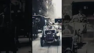 Driving through New York City in 1911