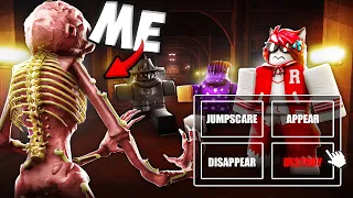 SCARING My FRIENDS As CUSTOM DOORS MONSTERS in Roblox...