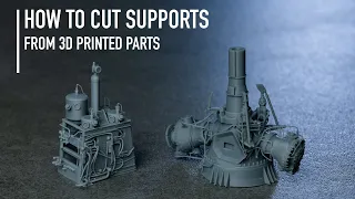 How to Cut Supports From 3D Printed Parts by ResKit | Tutorial