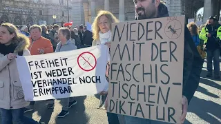 Proteste in Wien gegen Corona-Lockdown und Impfungen | AFP