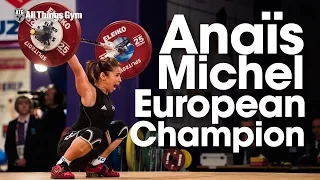 Anaïs Michel (48kg, France) 80kg Snatch 100kg Clean & Jerk 2017 European Championships