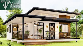 Simple House Design 3-Bedroom Small Farmhouse Idea | 9x11 Meters