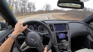 2021 Infiniti Q50 Red Sport 400 AWD - POV Driving Impressions