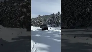 Unimog Snow Climbing