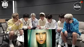 BTS reagindo a lady gaga