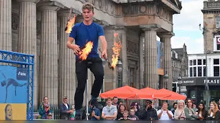 Amazing flaming exercise at Edinburgh Festival Fringe 2022