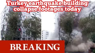 MAGNITUDE 7 EARTHQUAKE IN GREECE TURKEY BUILDING COLLAPSE FOOTAGE İzmir'de 6.6 Büyüklüğünde deprem