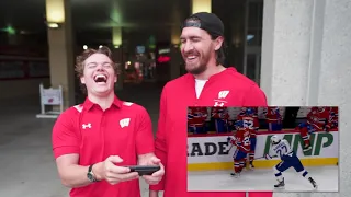 Cole Caufield and Ryan McDonagh Laugh at Stanley Cup Clip