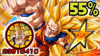 NO DUPES! 55% DOKKANFEST STR SSJ3 GOKU SHOWCASE! Dragon Ball Z Dokkan Battle