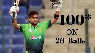 100 on 26 balls! Babar Azam fastest hundred in SAF T10 Charity cricket match   YouTube