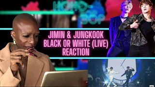 EX-BALLET DANCER REACTS to JIMIN & JUNGKOOK - Black or White (LIVE)