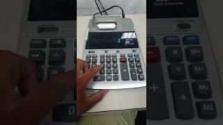 Canon MP11DX Clock & Calendar Printing Calculator