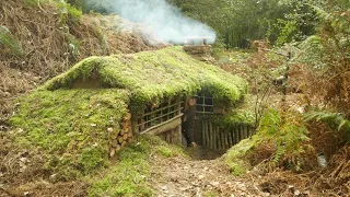 The Druid's House - Survival bushcraft Optimal Comfort skills 4 a little house in the woods