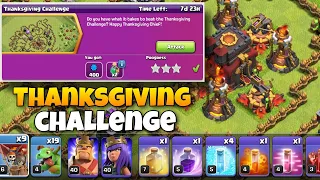 How to easily 3 star the Thanksgiving Challenge | Coc New Event Attack Strategy  - Clash Of Clans