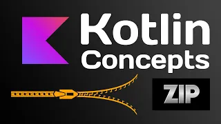 Zip operator in Kotlin to combine lists or collections