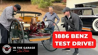 1886 Benz Patent Motorwagen - Startup and DRIVE - In the Garage with Steve Natale