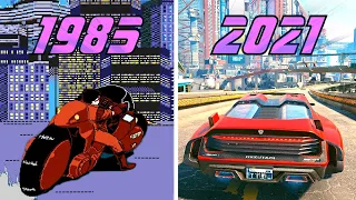 Evolution of Cyberpunk Video Games 1985 - 2021