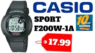 CASIO SPORT F200W-1A UNISEX WATCH REVIEW (4K QUALITY)