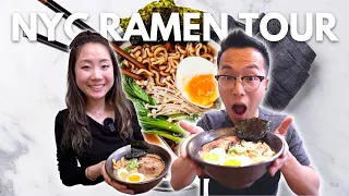 The Hunt for NYC's Best Ramen Tour | 3 Ramen Noodle Restaurants in New York City