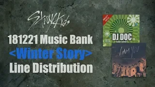 Stray Kids “Winter Story (181221 Music Bank DJ Doc Cover" Line Distribution