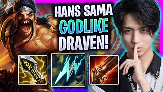 HANS SAMA GODLIKE GAME WITH DRAVEN! - G2 Hans Sama Plays Draven ADC vs Sivir! | Season 2024