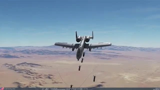 DCS A-10 Thunderbolt ll Drops CBU-97 on T-90s Creech AFB