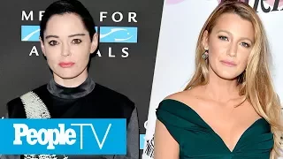 Rose McGowan Claims Harvey Weinstein Raped Her, Blake Lively On Being Sexually Harassed | PeopleTV