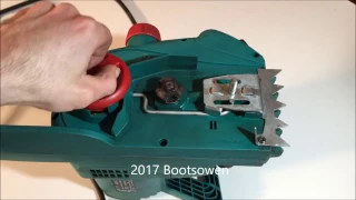 Bosch AKE30s chainsaw tensioner reset