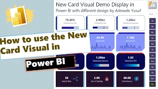 How to use the New Card visual in Power BI