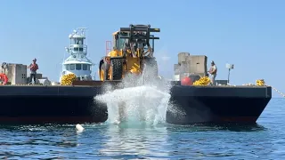 500,000 lbs of concrete sunk near Destin, Florida for artificial reef site