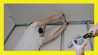🚀🛠️ How to Build the Metal Frame for a Drywall Partition! 🛠️🚀