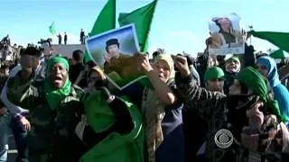 Bombing of Qaddafi's compound angers supporters