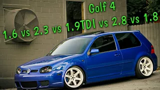 Golf 4 (1.6 vs 2.3 vs 1.9TDI vs 2.8 vs 1.8T)