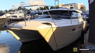 2019 Arrowcat 420 Power Catamaran - Quick Walkaround - 2018 Fort Lauderdale Boat Show