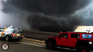 Close Range Tornado Intercept near Gilmore City, IA April 12th 2022