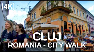 [4K] Cluj-Napoca, Transylvania in Romania - Virtual Walking Video of This Bohemian University City